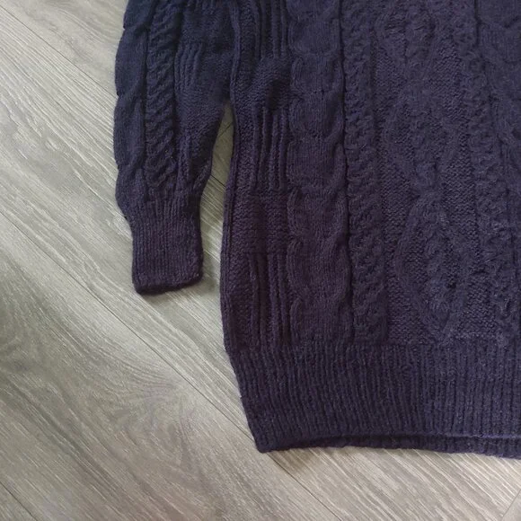 NWT Gamboa Alpaca Sweater for Men Hand Knitted Cabled Sweater - Picture 5 of 12